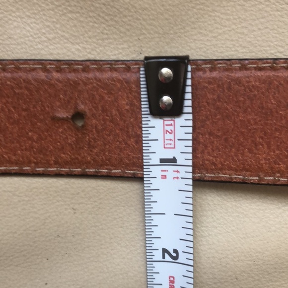 Fossil Genuine Leather Belt with Jeweled Buckle - Picture 7 of 9